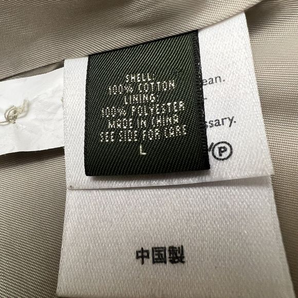 Eddie Bauer Blazer Men’s L Khaki Cotton Canvas Unstructured Casual Oversized - Picture 9 of 16